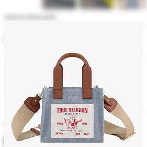 True Religion Denim and Brown Mini Bag